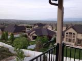 Looking left from top deck - Oquirrh Mountain Temple in the distance