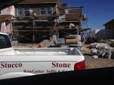 Scaffolding up for stuco