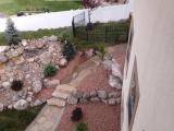 Pathway to dog section viewed from top deck
