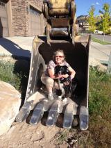 Digger with Lesley-Ann and Maizie