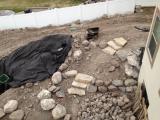 Rock moving for water feature