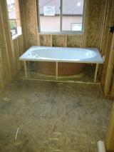 Large Bath Tub in place