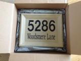 We ordered our address sign by ourselves and saved $250, we went straight to the stone cutter