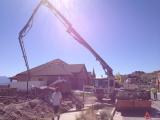 Pouring Cement Front of House