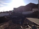 Grading back yard