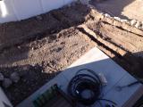 Trenches for sprinklers