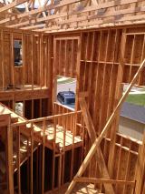 Looking down from master bedroom, notice that the window in the staircase has now been moved to a lower position and is much better