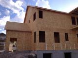 Single garage and office viewed from back