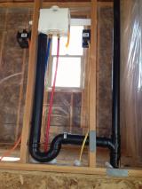 Main plumbing in laundry room