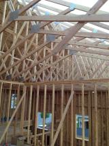 Trusses over lounge