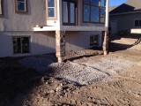Grading concrete pad