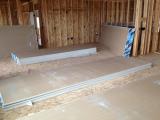 Sheetrock in Kitchen and Lounge