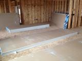 Sheetrock in Kitchen and Lounge