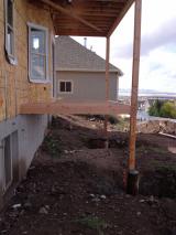 Main columns in place for deck