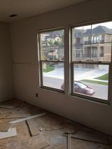 Sheetrock - Second room looking out of window to our car in the road in front
