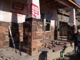 Stone work looks very nice
