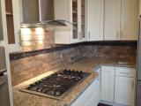 Kitchen completed with back splash