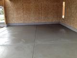 Garage floor viewed from inside