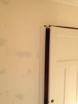 Close up shot of door frame assembly