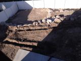 Fire pit ready for paving and pit ring