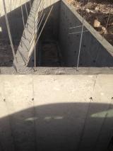 Basement Shell - View from top front left showing doorway into Cold Storage in Basement under front Porch Way 3