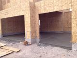 Garage floor laid in double and single garages