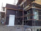 Preparation for Stuco Paint on outside wall - back of single garage and office view