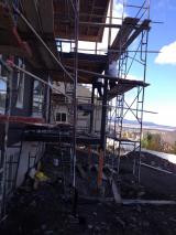 Scaffolding at back of house