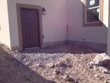 Grading for back garage door