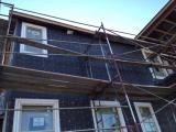 Back of house master bathroom window