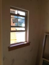 Half Bath window sill in place