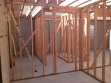 Framed Basement under Music Room and Stairwell