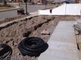 Sprinkler trenches for frontage