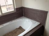 Caulking on tile around master bath