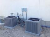 Air conditioning units on left of property