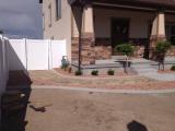 Left side of house