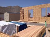 Framing Walls showing front door