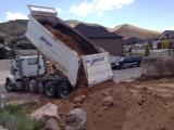 Dumper Pulling Away